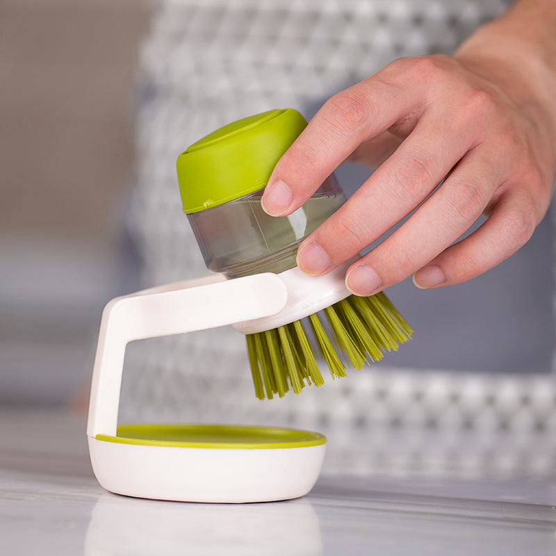 Soap Dispensing Palm Dishwashing Brush