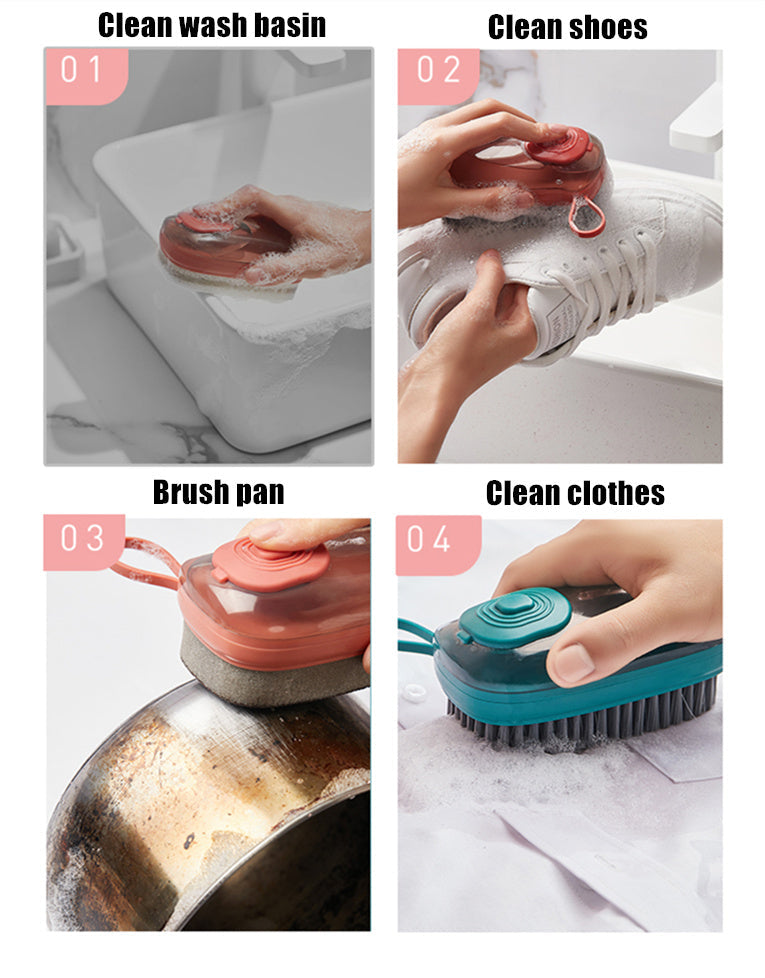 Soap Dispensing Palm Brush