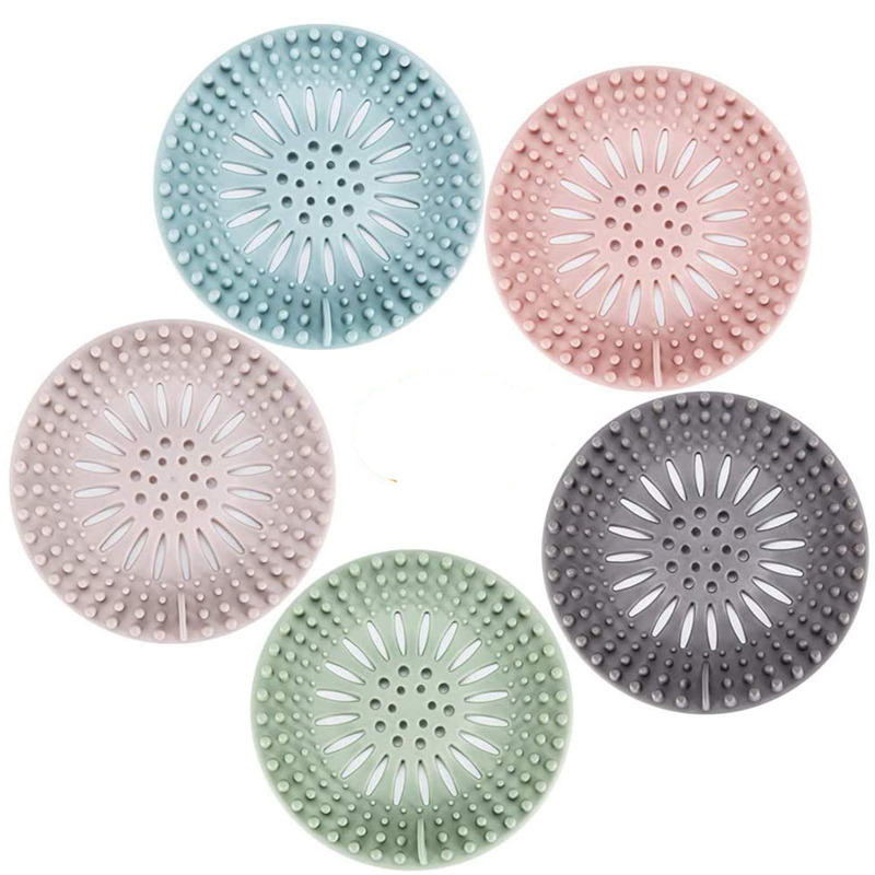 Silicone Hair Catcher Drain Covers(5 Pack)