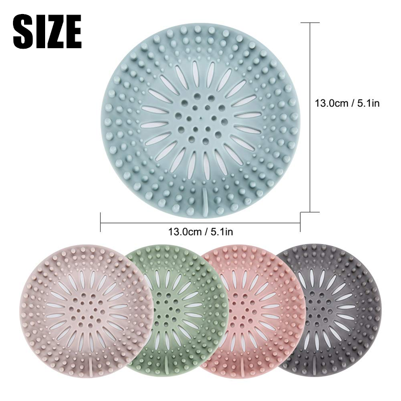 Silicone Hair Catcher Drain Covers(5 Pack)