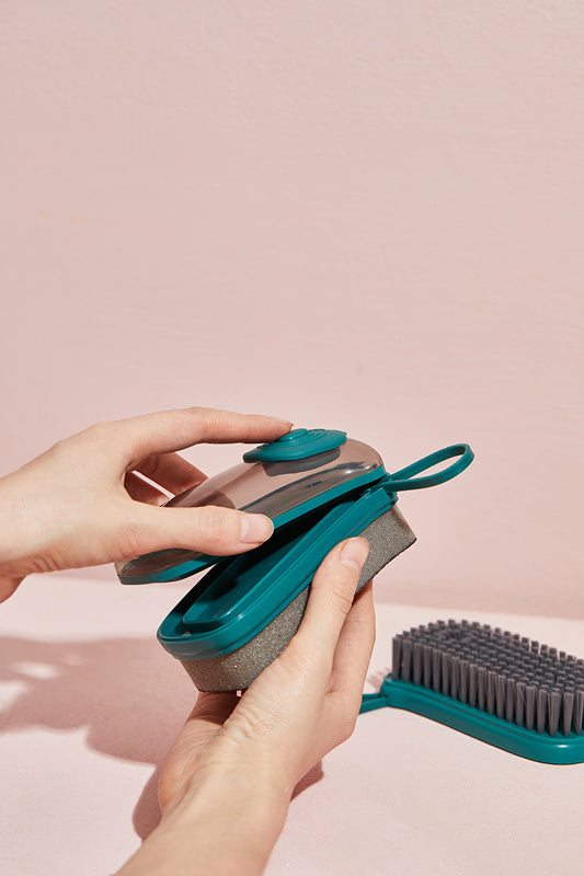 Soap Dispensing Palm Brush