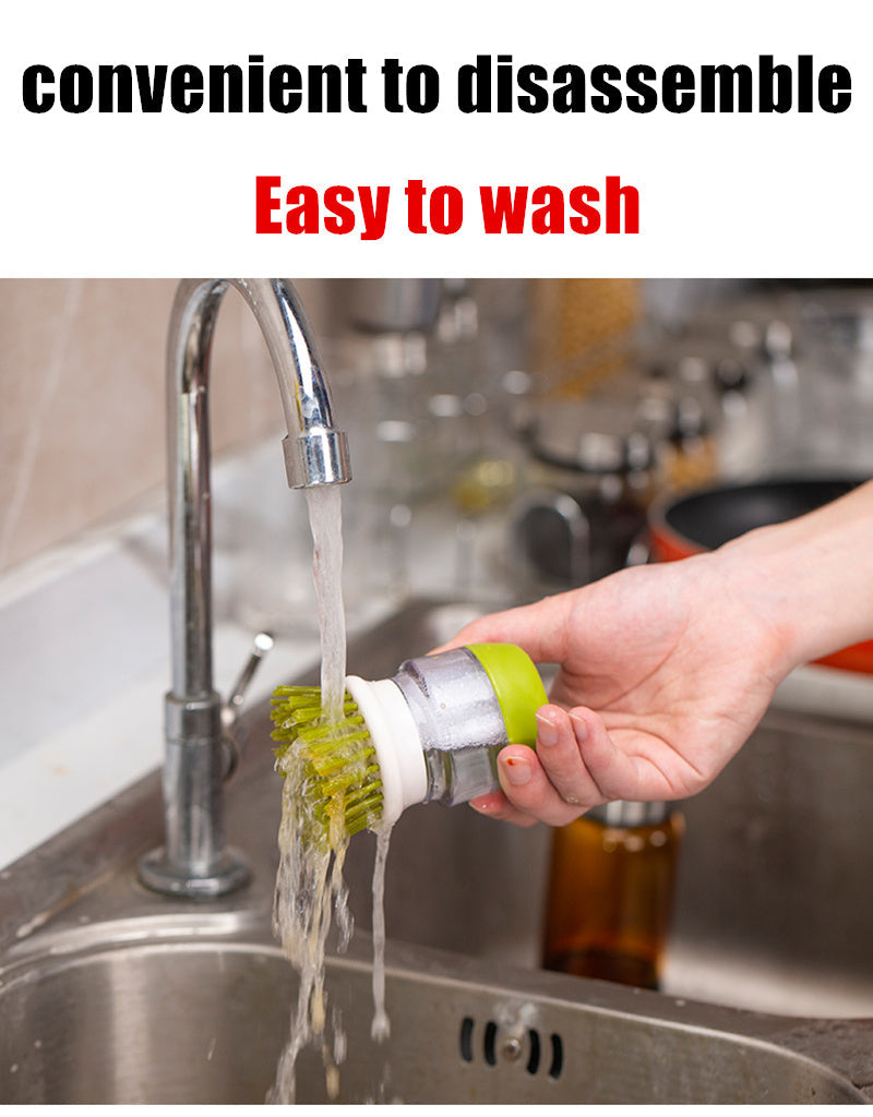 Soap Dispensing Palm Dishwashing Brush