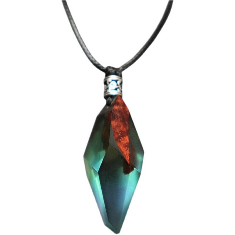 Aurora Resin Pendant Necklace