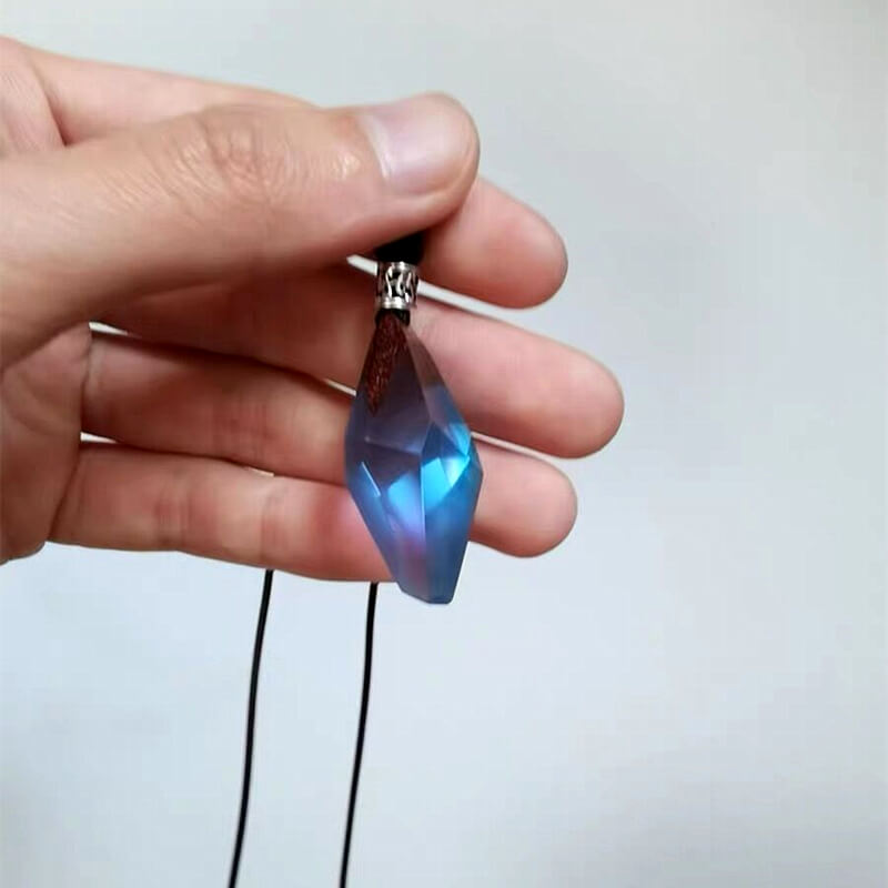 Aurora Resin Pendant Necklace