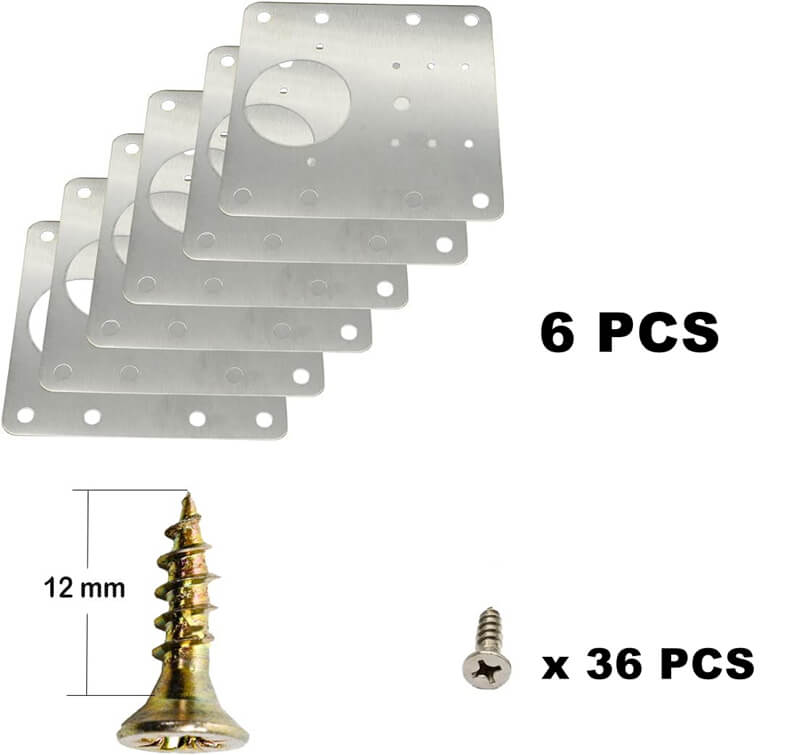 Cabinet Hinge Repair Plate (6 PCS)