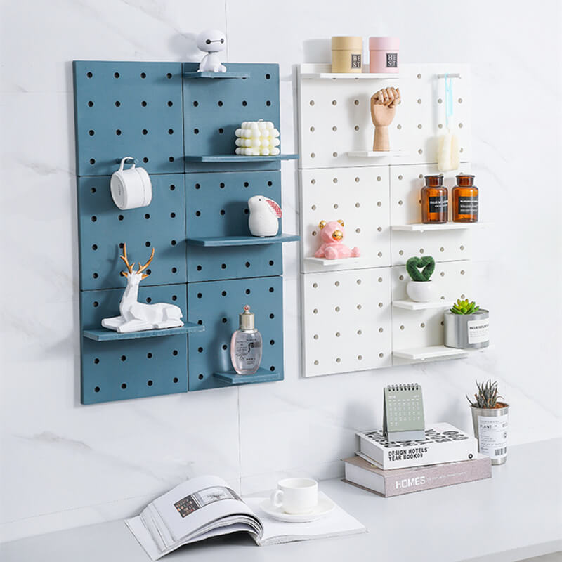 DIY Plastic Pegboard Wall Panel Kits (2 Pack)