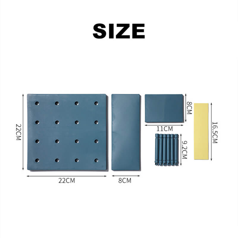 DIY Plastic Pegboard Wall Panel Kits (2 Pack)