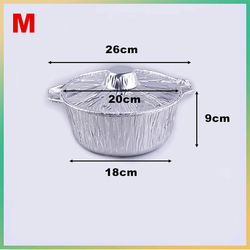 Disposable Tinfoil Pan with Lid