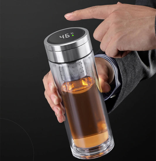 Magentic Tea Infuser Glass Bottle