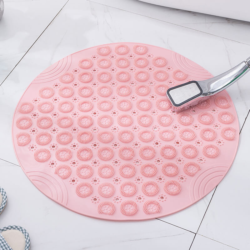 Bathroom Round Silicone Non-Slip Mat