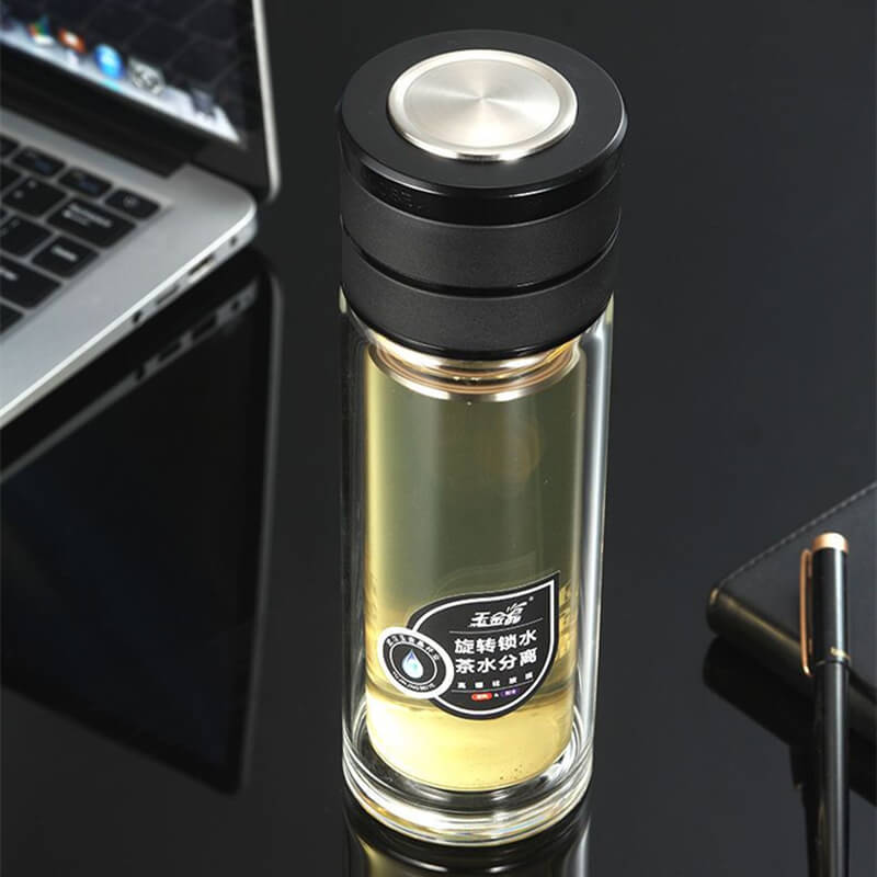 Tea Separation Glass Water Bottle