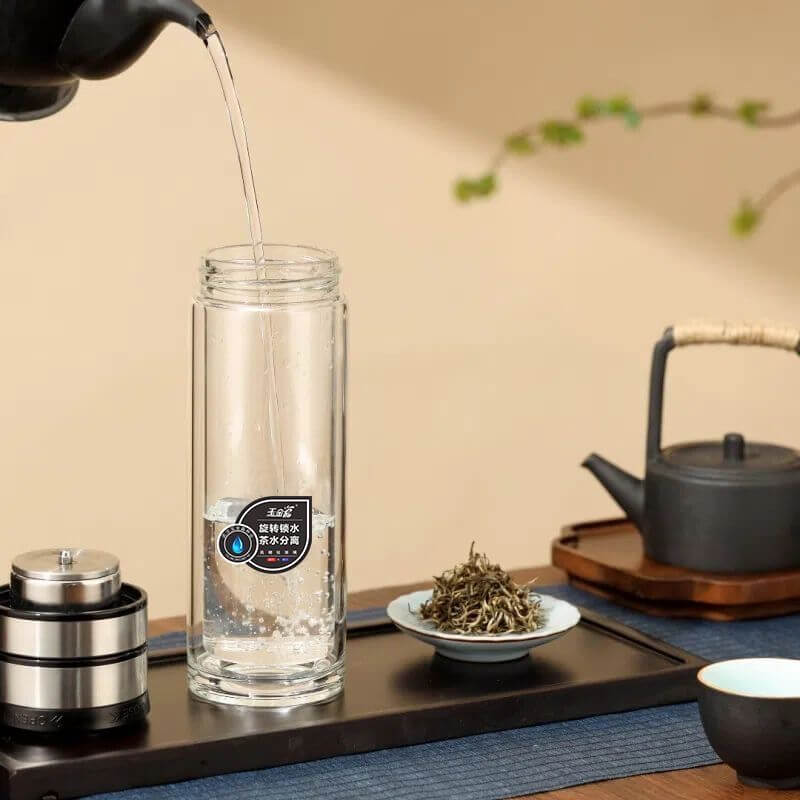 Tea Separation Glass Water Bottle