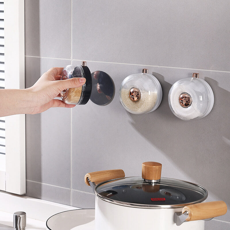 Wall Mount Magnetic Seasoning Jar