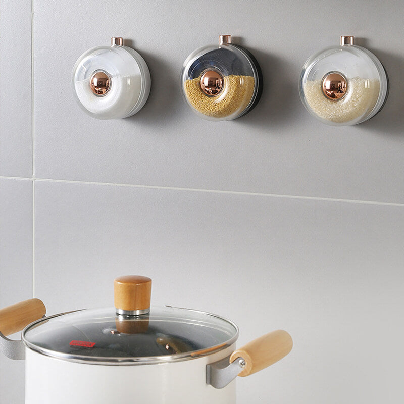 Wall Mount Magnetic Seasoning Jar