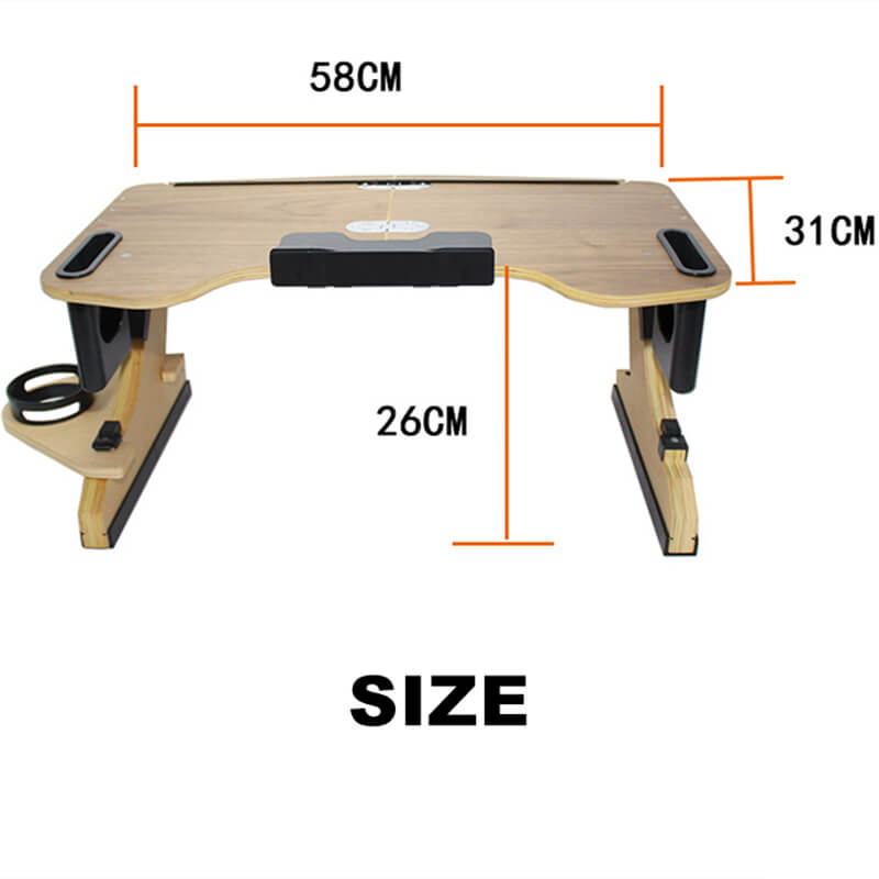 Wood Adjustable Folding Computer Desk