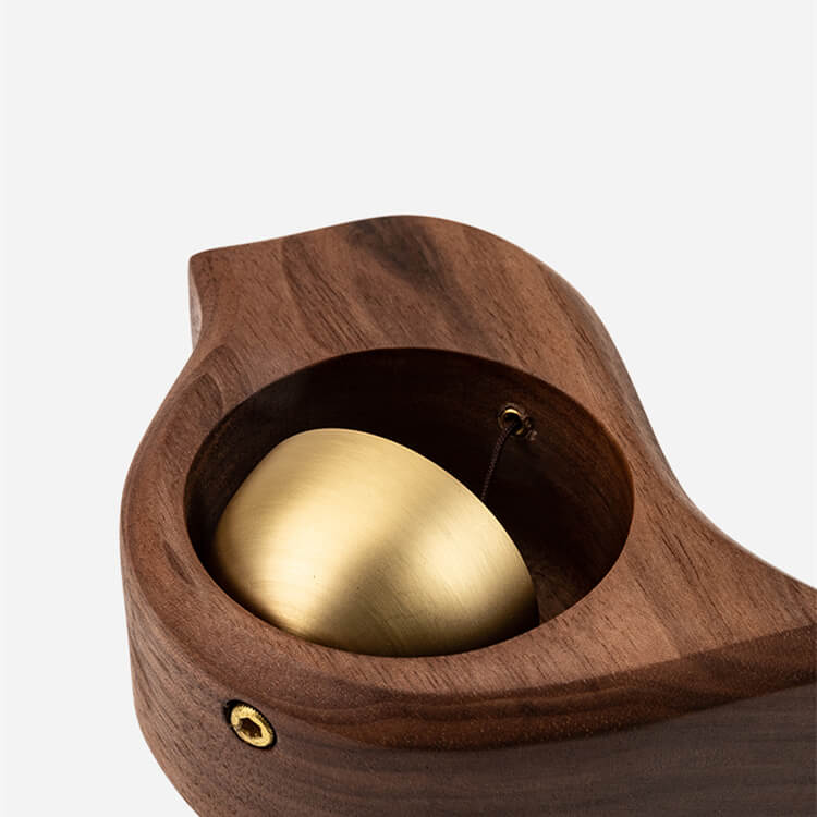 Handmade Black Walnut Bird Doorbell